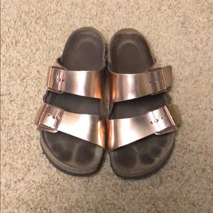 Birkenstock sandals in Bronze